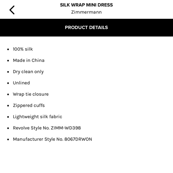 Zimmerman Silk Dress - NWT - Picture 9 of 9